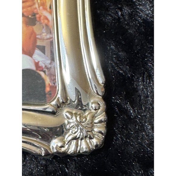 Gorham Elegant Silver-Plated Photo Frame For 3.5" x 5" Picture - Picture 3 of 9